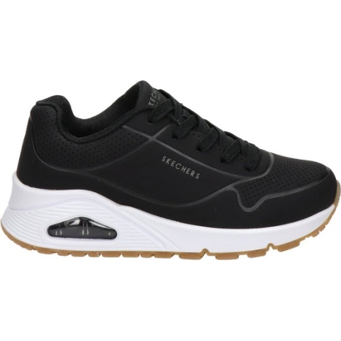 Skechers Uno - Stand On Air Meisjes Sneakers - Black - Maat 33