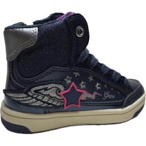 Geox rits veter LED hoge wings sneakers J74L5A navy mt 25