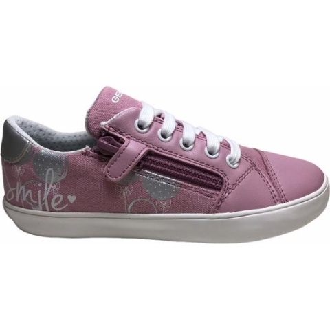 Geox veter rits "smile" stoffen sneakers Gisli roze mt 31