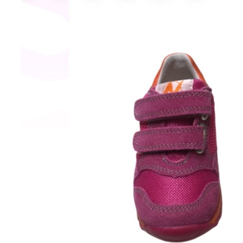 Naturino Mt 22 velcro's lederen sportieve sneakers Sammy fuxia orange