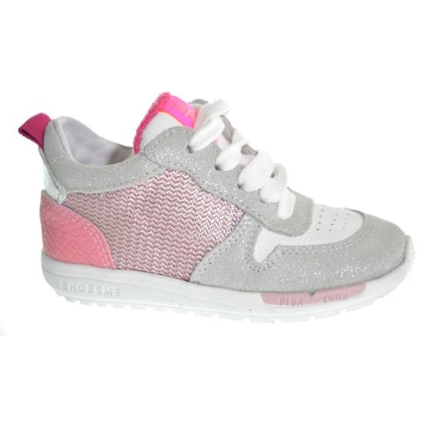 Shoesme RF23S029-A pink silver Meisjes Sneaker - Roze - 24