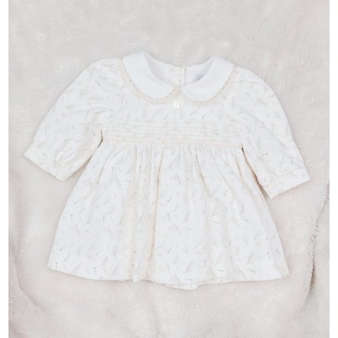 Patachou Jurkje Babyrib| Creme/zand |3733011 | maat 50 | Newborn