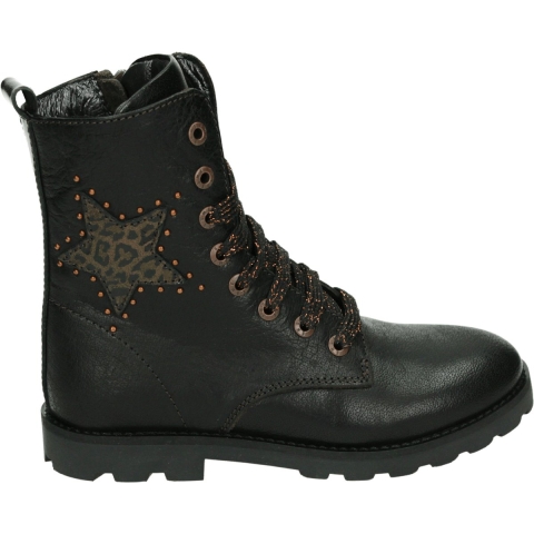 Shoesme Meisjes Veterboots Ta20w013 - Zwart - Maat 30