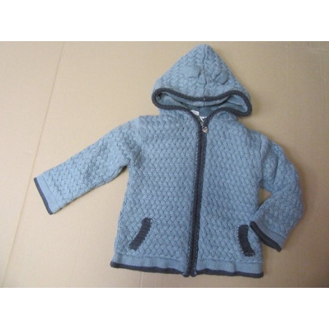 Noukie's gilet met kap in groen, gevoer met fleece , 4 jaar 104