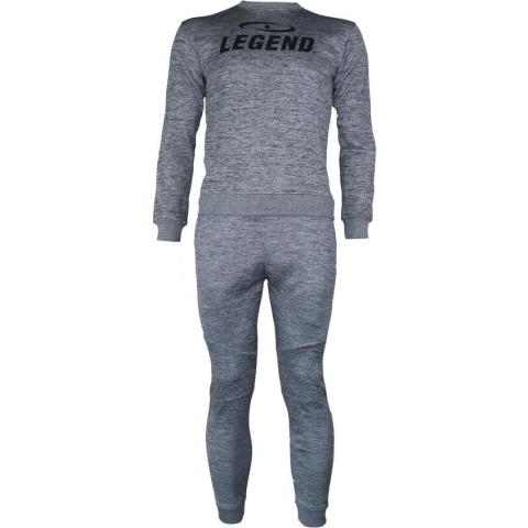 Joggingpak met Sweater Kids/Volwassenen Grijs SlimFit Polyester  6-7 jaar