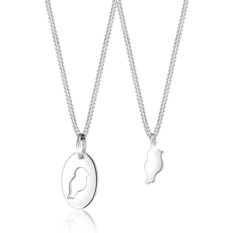 Elli Ketting Moeder Kind Vogel Basic 925 Sterling Zilver