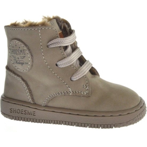 Shoesme BN23W006 A Meisjes Halfhoge Veterschoen - Taupe - 20
