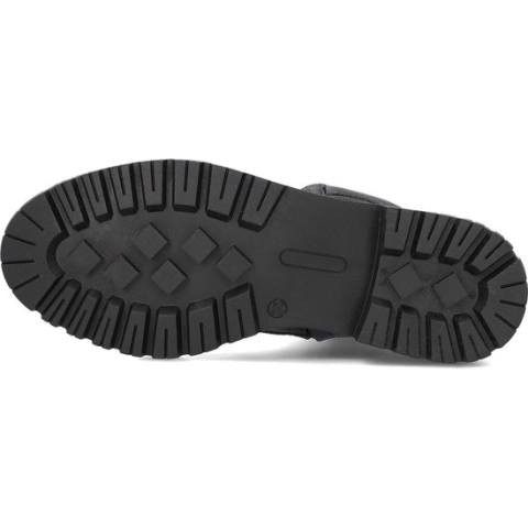 Red-Rag 12472 Veterboots - Laarzen Met Veters - Meisjes - Zwart - Maat 39