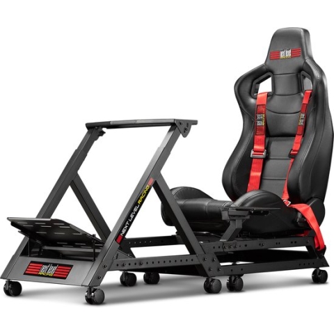 Next Level Racing GT Track Cockpit - Racestoel - Compatibel met Logitech G29/G920, Thrustmaster & Fanatec