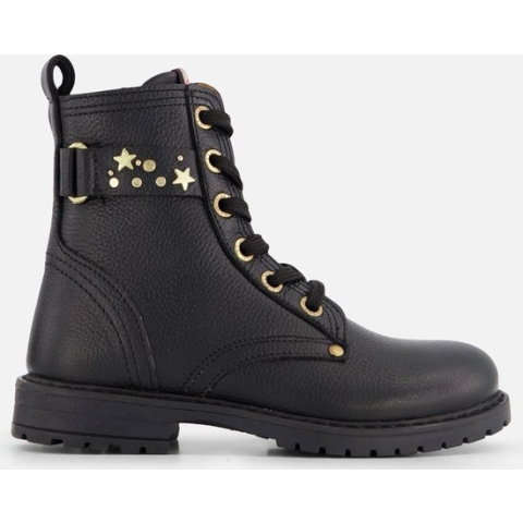 Develab 44316 Veterboots - Laarzen Met Veters - Meisjes - Zwart - Maat 30