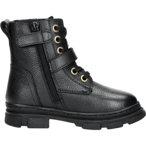 KEQ Veterschoen hoog Veterschoen hoog - zwart - Maat 24