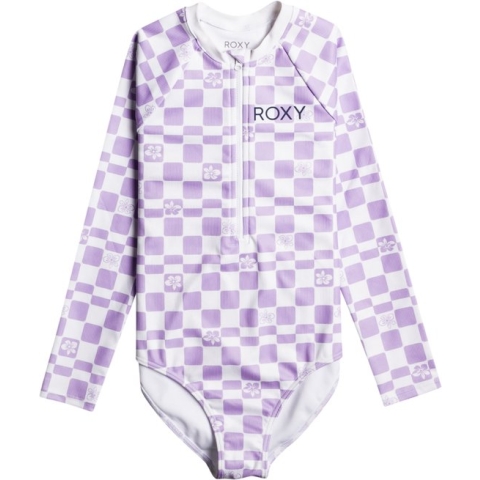 Roxy - Zwempak voor meisjes - Magical Waves - Lange mouw - Purple Rose Flower Box - maat 152-164cm