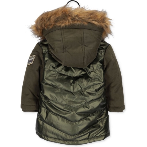 Ikks Parka Bimat Cap Jassen Baby - Winterjas - Donkergroen - Maat 18M