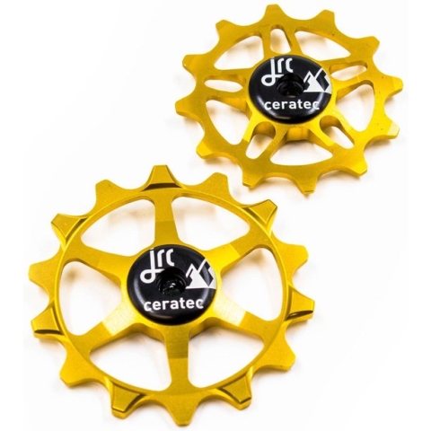 JRC-Components 14/12T Ceramic Jockey Wheels for SRAM Eagle Gold - Keramische derailleurwieltjes