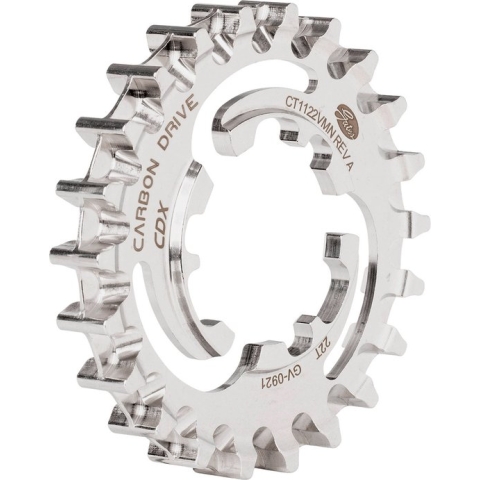 Gates tandwiel 22 Carbon Drive CDX Enviolo RVS achter zilver   EAN 4260510068327