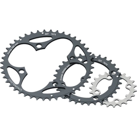 Stronglight kettingblad XC (steek 104mm) 44T 9v zwart