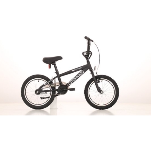 16 BMX Tornado - mat zwart