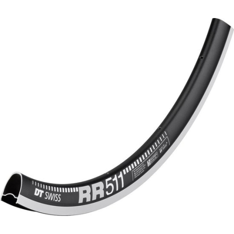 DT Swiss RR 511 Velg 28", zwart Uitvoering 28H