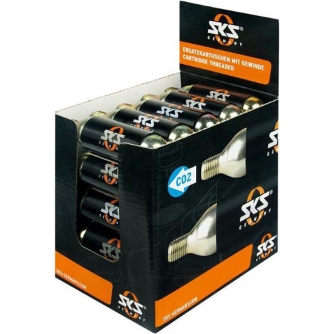 SKS CO2 Patronen met schroefdraad 16 gram 25ST.-one size