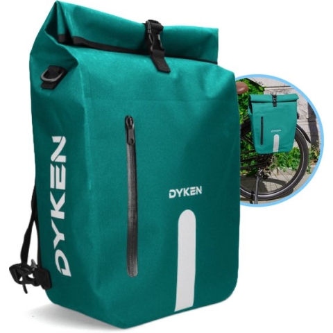 Dyken Fietstas Enkele - Waterdicht - Fietsrugzak - Schoudertas - Fietstas Enkel - 25L - Turquoise