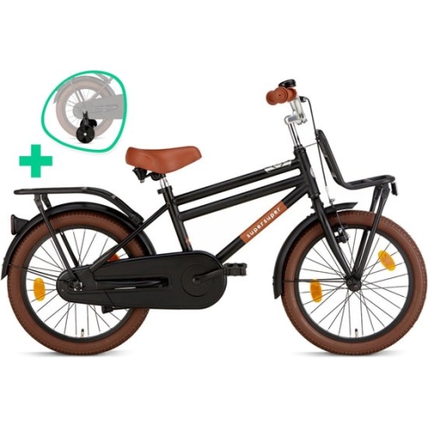 Supersuper Cooper - Kinderfiets - Jongensfiets - 18 inch - Mat Zwart