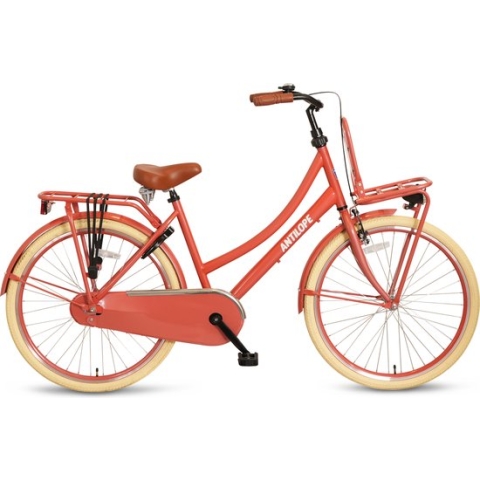 Antilope Cargo Transport Meisjesfiets 26 Inch Koraalrood