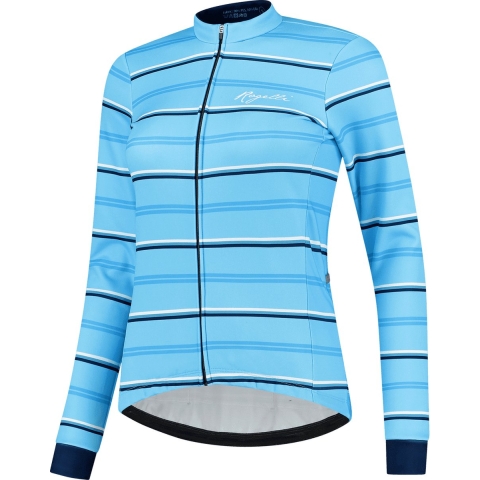 Rogelli Stripe Winterjack - Dames - Fietsjack - Blauw - Maat S