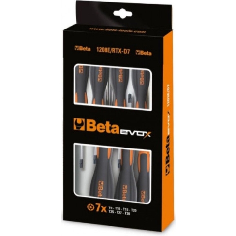 Beta 7-delige set schroevendraaiers Tools voor schroeven met Tamper Resistant Torx® profiel