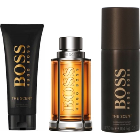 Hugo Boss The Scent - Eau De Toilette Spray 100 ml + Deodorant Spray 150 ml + Shower Gel 100 ml - Geschenkset