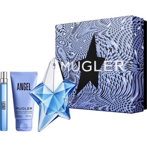 Thierry Mugler Angel EDP 50 ml + body lotion 50 ml + eau de parfum 10 ml miniature, gift set for women
