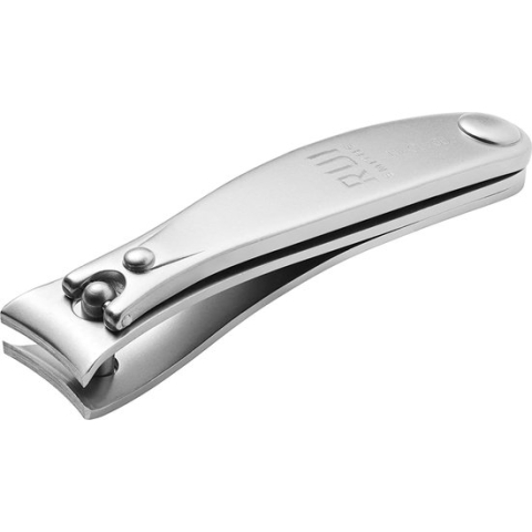 Professionele Nagelknippers | TopInox Roestvrijstalen Manicure Pedicure Trimmer, Gebogen Snijblad, Reisformaat, 6 cm Lengte, Gemaakt in Solingen, Duitsland