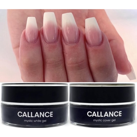 Callance Babyboom Gel, White + Pastel Pink, UV Builder Gel, Buildergel, 2x30ml - gelnagels - gel - nagels - manicure - nagelverzorging - buildergel - covergel -  whitegel
