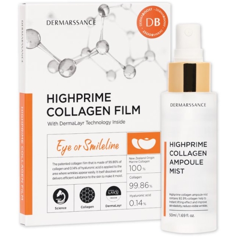 DermaBoost - Collageen pads Ogen / Neuslippenlijn + Collageen spray 50ml + Luxe Pocket Spiegel - Anti-aging / Anti-rimpel - huidverjonging - huidversteviging - hydratatie
