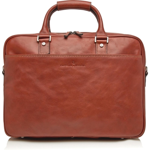 Castelijn & Beerens Verona Business RFID Laptoptas 15.6'' Licht Bruin 9472