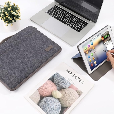 laptop case - Tablet Aktetas Draagtas, Waterbestendig Bescherming Laptop Beschermhoes 15 - 15.6 Inch