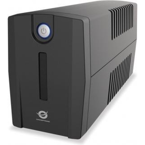 Conceptronic ZEUS 01E UPS [4x IEC,220-240VAC, 650VA/ 360W, AVR, Overload protection, Black]