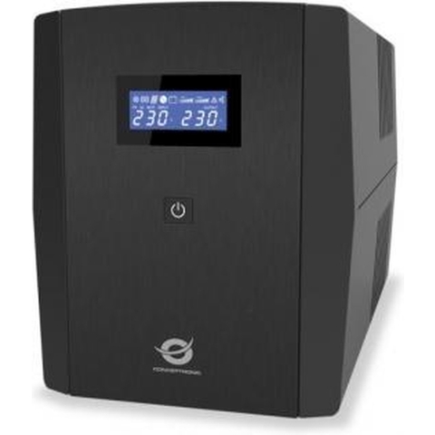 Conceptronic ZEUS 04E UPS [2200VA, 1320W, AVR, USB/ LAN protection, Microprocessor, Black]