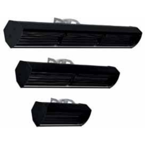 Welltherm HP infrarood heater classic zwart 1950 watt met plafondbeugel/ plafondmontage, voor ruimtes van 10 à 15 m²