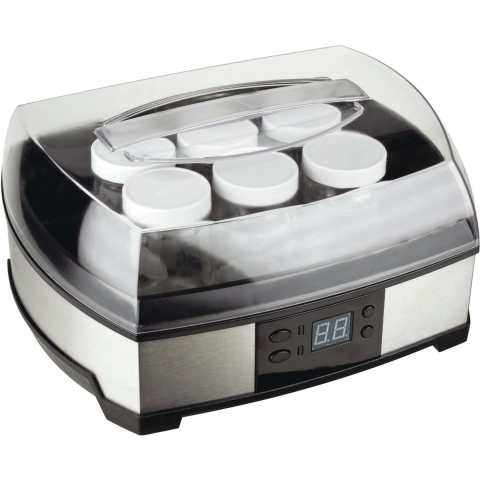Cuisinart 2-in-1 Yoghurt- & Kaasmaker YM400E - 6 glazen potten 125ml - 2 kunststof potten 250ml