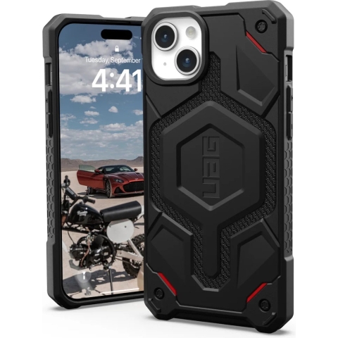 Urban Armor Gear Apple iPhone 15 Plus Monarch Pro Geschikt voor Mag Hoesje - Kevlar