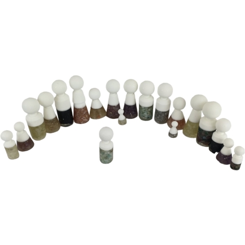 Gempops- familieopstellingen - edelstenen - basispakket 20st