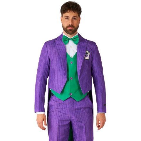 Suitmeister Joker Kostuum - Heren Pak - Batman, DC Comics, Carnaval, Halloween Kostuum - Paars - Maat: L