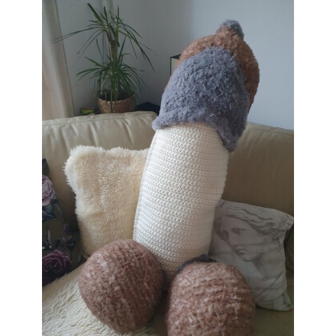 Handgemaakte gebreiden knuffel - unique - cadeautje