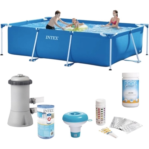 Intex Frame Pool Rechthoekig 300x200x75 cm - Zwembad vdv Super Deal