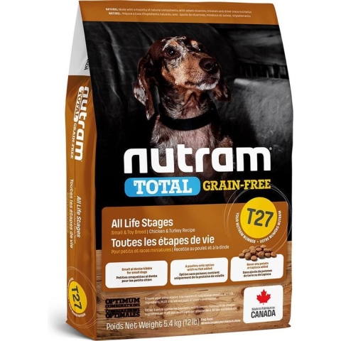 Nutram hondenvoer Graanvrij Mini Kalkoen & Kip T27 5,4 kg - Hond