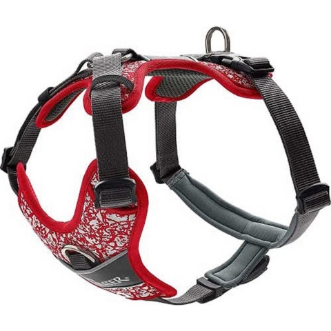 Hondentuigje Hunter Divo Rood Grijs Reflecterend L/XL Roze/Grijs (79-107 cm)