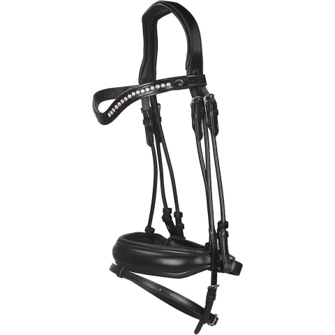 Dy'on Hoofdstel Drc Mat Black-black - Black-black - paard