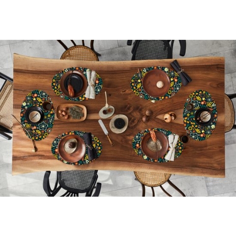 Placemats ovaal - Onderleggers - Ovale placemats - Meisjes - Vlinder - Planten - Patronen - Girl - Kids - Kinderen - Meiden - 6 stuks