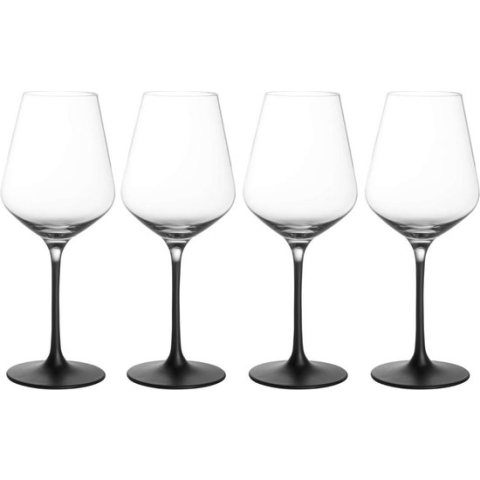 VILLEROY & BOCH - Manufacture Rock - Witte wijnglas 380ml - 4 stuks - Kristal