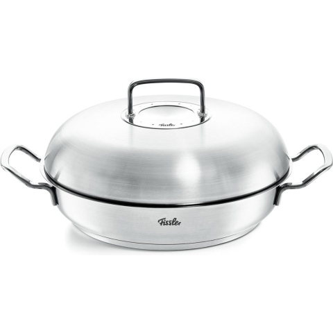 Fissler Pure-Profi Collection Serveerpan met High-Dome RVS Deksel, 28cm